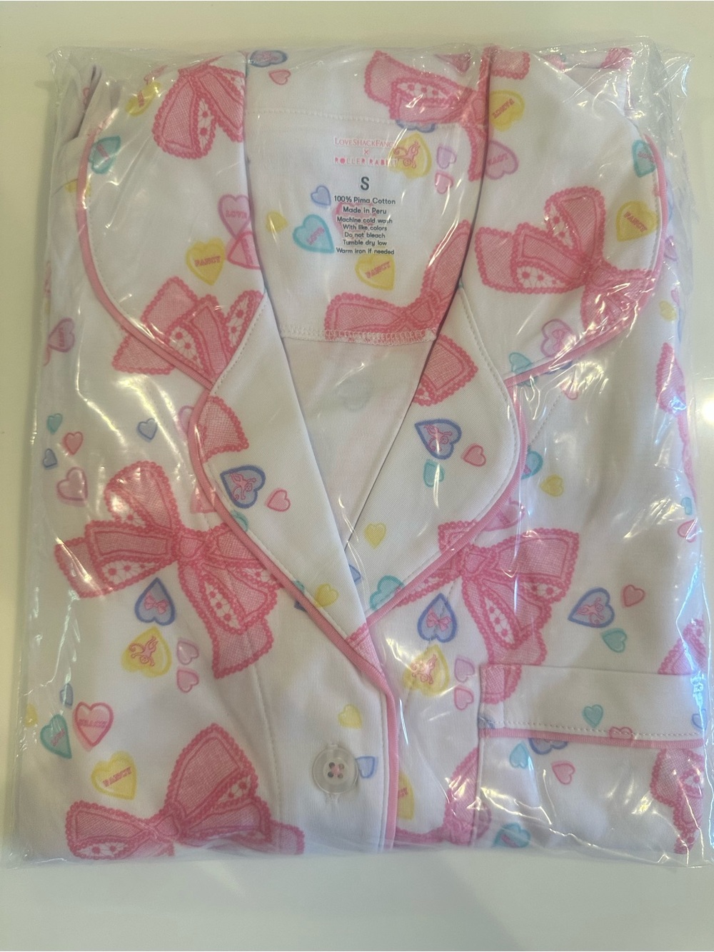 Loveshackfancy x  Roller Rabbit Doily Beaux Long sleeve Polo Pajama Set